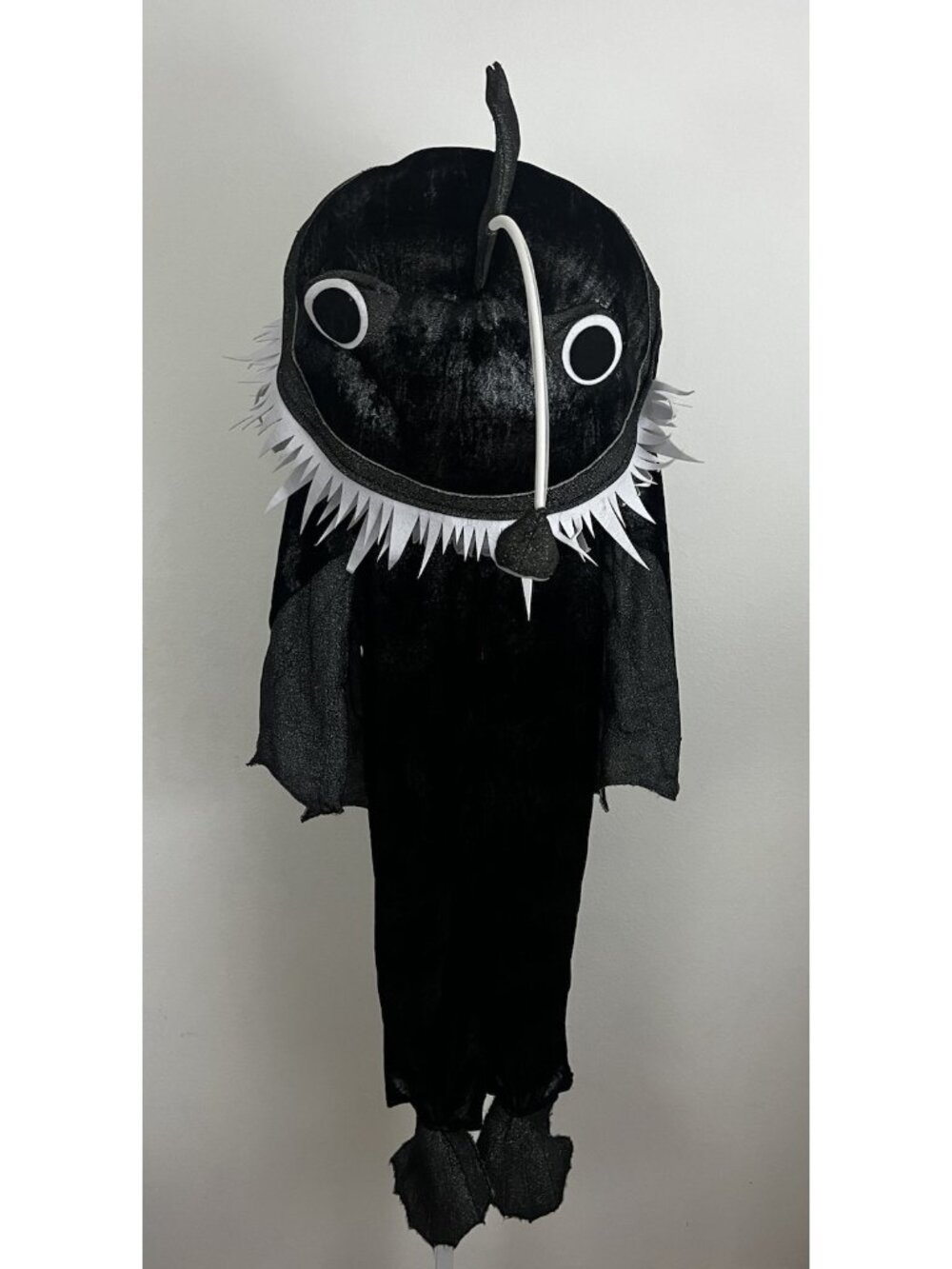 Chasing Fireflies Boy's Girl's Child 4 Black Angler Fish Costume Mask Set